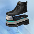 Giày bảo hộ Zboot Z131 da cao cấp cổ cao, mũi thép chịu lực, chống thấm nước, Size 41