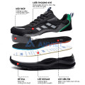 Giày bảo hộ lao động Zboot Z132 siêu nhẹ, thoáng khí, mũi thép chống va đập, Size 41