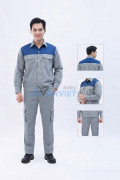 Quần áo bảo hộ lao động Evinz AV87 vải kaki bền đẹp, thoáng khí, dùng siêu bền, Size M - Vải kaki liên doanh