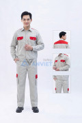 Quần áo bảo hộ lao động Evinz AV88 thoáng khí, bền chắc, túi hộp đa năng, Size M - Vải kaki liên doanh