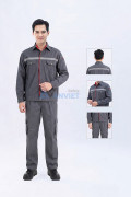 Quần áo bảo hộ lao động Evinz AV90 chất vải bền đẹp, ít nhăn, nhiều túi tiện dụng, Size L - Vải kaki liên doanh