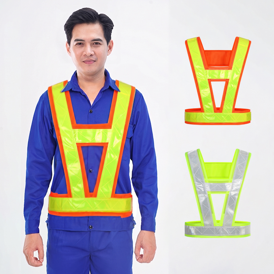 Áo bảo hộ phản quang dạng dây giá rẻ, dễ dùng AV80