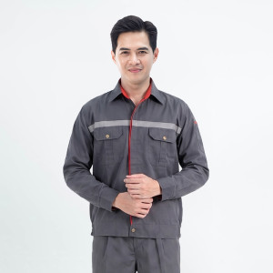 Quần áo bảo hộ lao động Evinz AV90 chất vải bền đẹp, ít nhăn, nhiều túi tiện dụng