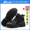 Giày bảo hộ lao động Zboot Z115 thiết kế cổ cao, khóa vặn, đế bám chắc, chống đinh, Size 41