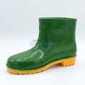 Ủng cao cổ ngắn Hoa San U126 màu xanh siêu bền, chống trơn trượt, Size 40
