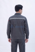 Quần áo bảo hộ lao động Evinz AV90 chất vải bền đẹp, ít nhăn, nhiều túi tiện dụng, Size L - Vải kaki liên doanh