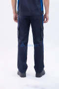 Quần áo bảo hộ lao động Evinz AV97 thiết kế tay ngắn linh hoạt, phản quang nổi bật, Size M - Vải kaki liên doanh