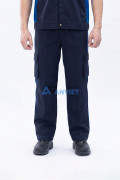 Quần áo bảo hộ lao động Evinz AV97 thiết kế tay ngắn linh hoạt, phản quang nổi bật, Size M - Vải kaki liên doanh