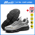 [Bản thường] Giày bảo hộ lao động Zboot Z139 màu xám thiết kế núm vặn, chống va đập, chống đinh, Size 41