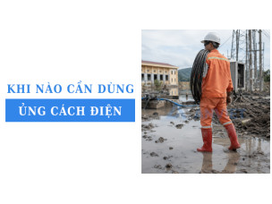 Khi nào cần dùng ủng cách điện thay vì giày cách điện cho thợ điện?