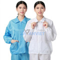 Áo phòng sạch S101 chống tĩnh điện, chống bụi, Màu xanh - Size M