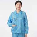 Áo phòng sạch S101 chống tĩnh điện, chống bụi, Màu xanh - Size M
