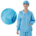 Áo phòng sạch S101 chống tĩnh điện, chống bụi, Màu xanh - Size M