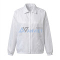 Áo phòng sạch S101 chống tĩnh điện, chống bụi, Màu xanh - Size M