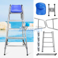 Ghế cứu hộ bể bơi L130 thiết kế 4 bậc chuyên dụng