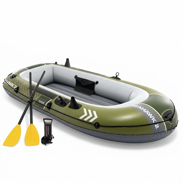 Thuyền hơi Seahawk 2 người L147 siêu bền kèm mái chèo nhôm