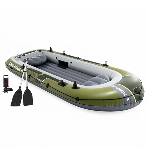 Thuyền hơi Seahawk 4 người L149 kèm mái chèo nhôm và bơm hơi