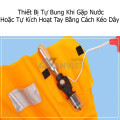 Áo phao cứu sinh tự động căng L141 gọn nhẹ, có còi và phản quang, Kích hoạt khi giật xi lanh