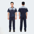 Áo bảo hộ lao động Evinz AV25 thiết kế ngắn tay, vải bền không phai màu, Size L - Vải kaki liên doanh