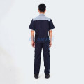 Áo bảo hộ lao động Evinz AV25 thiết kế ngắn tay, vải bền không phai màu, Size L - Vải kaki liên doanh