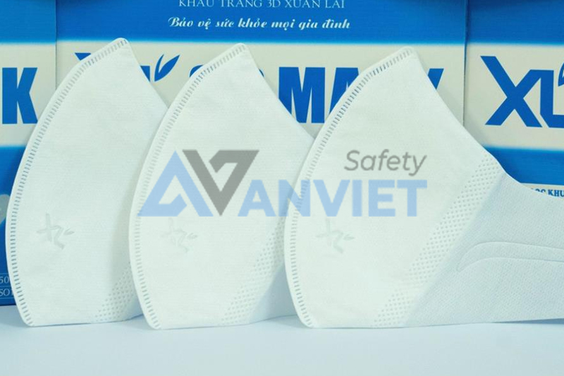 Khẩu trang 3D được thiết kế theo cấu trúc không gian ba chiều.