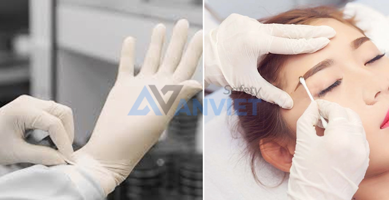 Ứng dụng găng tay Latex trong công nghiệp điện tử, thẩm mỹ và chăm sóc làm đẹp.