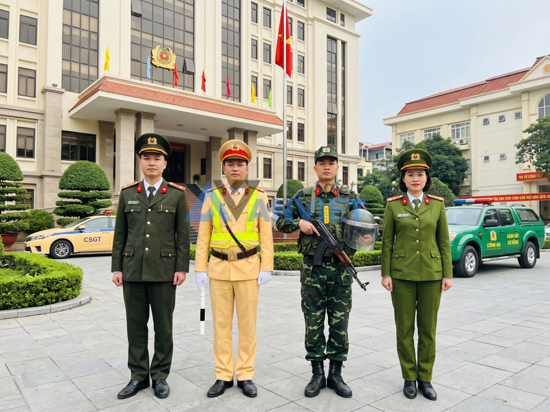 Quân phục của lực lượng Công an nhân dân.