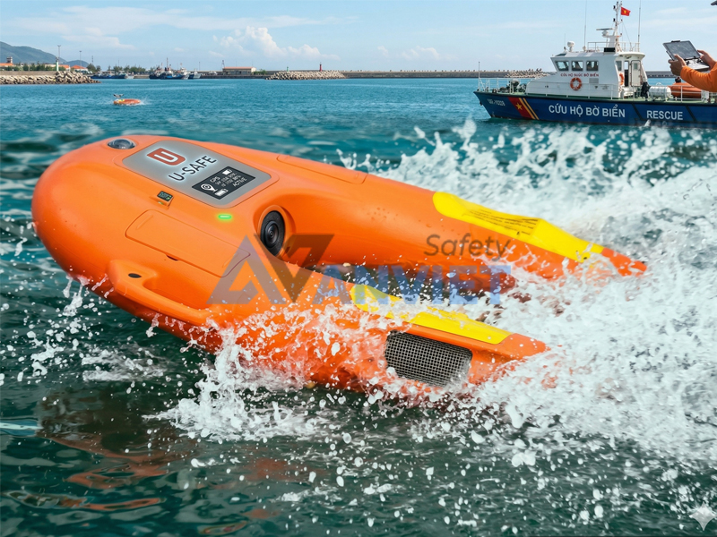 Phao cứu sinh thông minh (Rescue Boat Drone hoặc U-Safe).