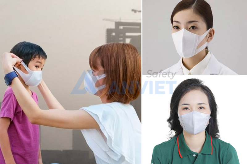 Khẩu trang 3D được sử dụng phổ biến trong đời sống.