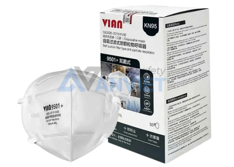Khẩu trang bảo hộ đạt tiêu chuẩn Châu Á (KN95 và KF94).