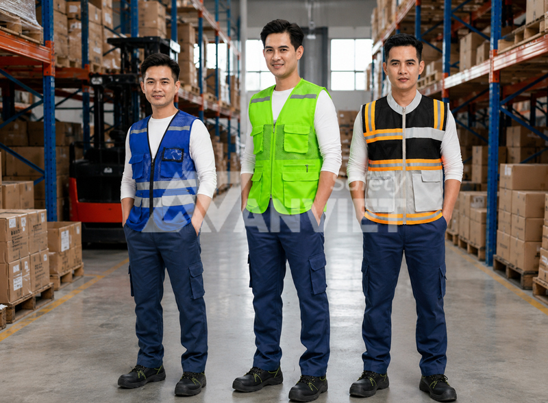 Lựa chọn áo phản quang đúng size, phù hợp.