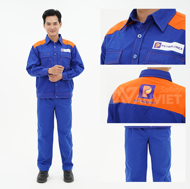 Đồng phục xăng dầu Petrolimex cao cấp, bền bỉ.