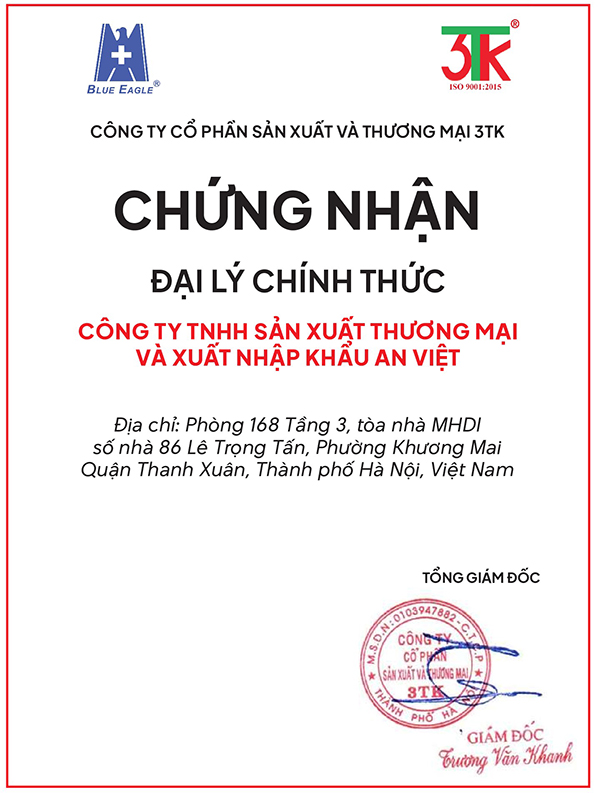 Giấy chứng nhận đại lý