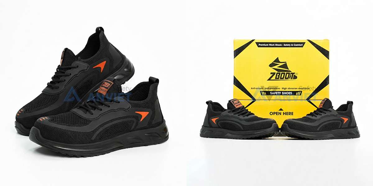 Chất liệu vải thoáng khí siêu nhẹ, nhẹ hơn các loại giày bảo hộ lao động khác.