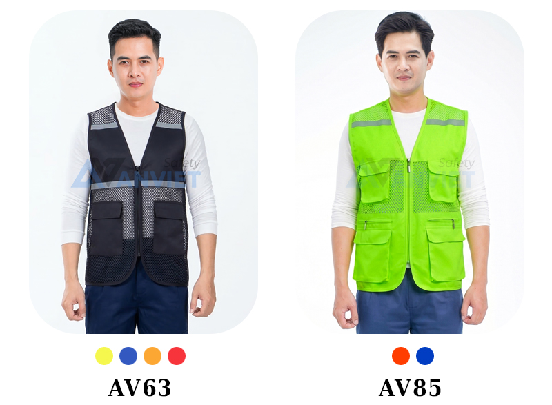 Áo phản quang AV33 và AV85.