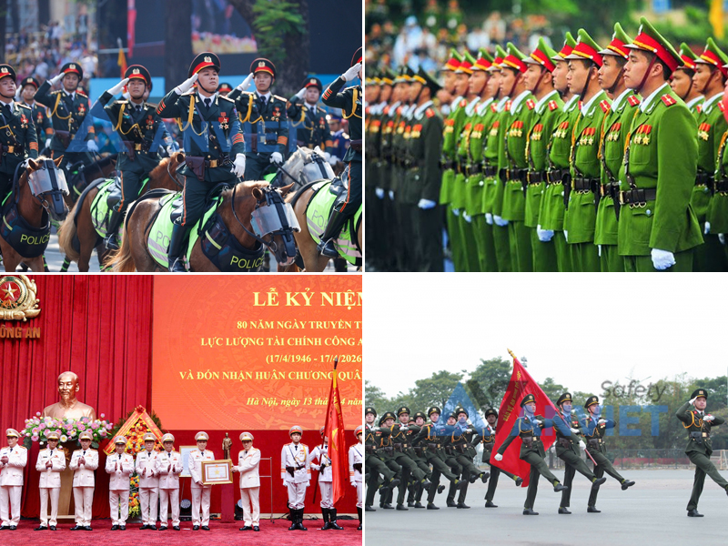 Lễ phục (Trang phục dự lễ) của Công an nhân dân.