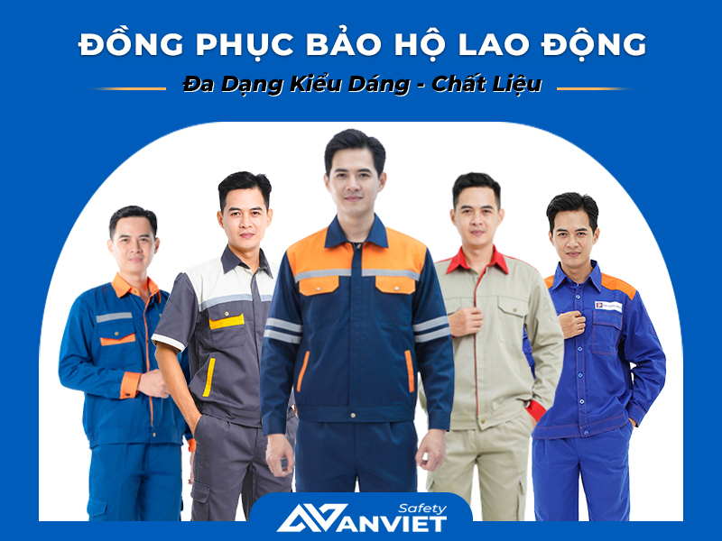 Đồng phục bảo hộ đa dạng mẫu mã tại Bảo Hộ An Việt.