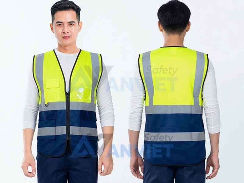 Áo gile phản quang kỹ sư công trình AV64.