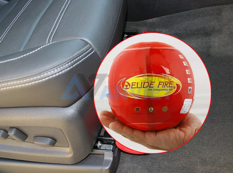 Đặt quả cầu chữa cháy trên phương tiện giao thông.