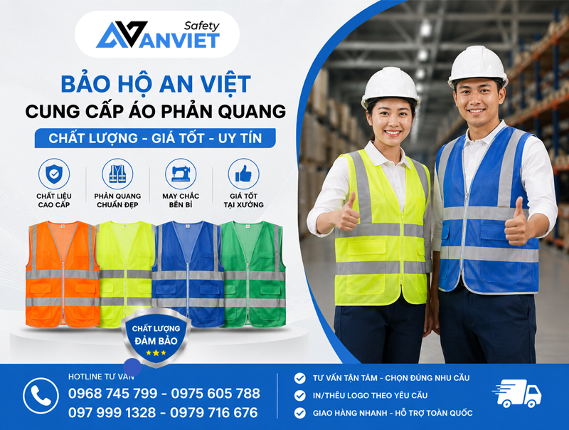 Bảo Hộ An Việt - Địa chỉ mua áo phản quang cho công nhân chất lượng, giá tốt.