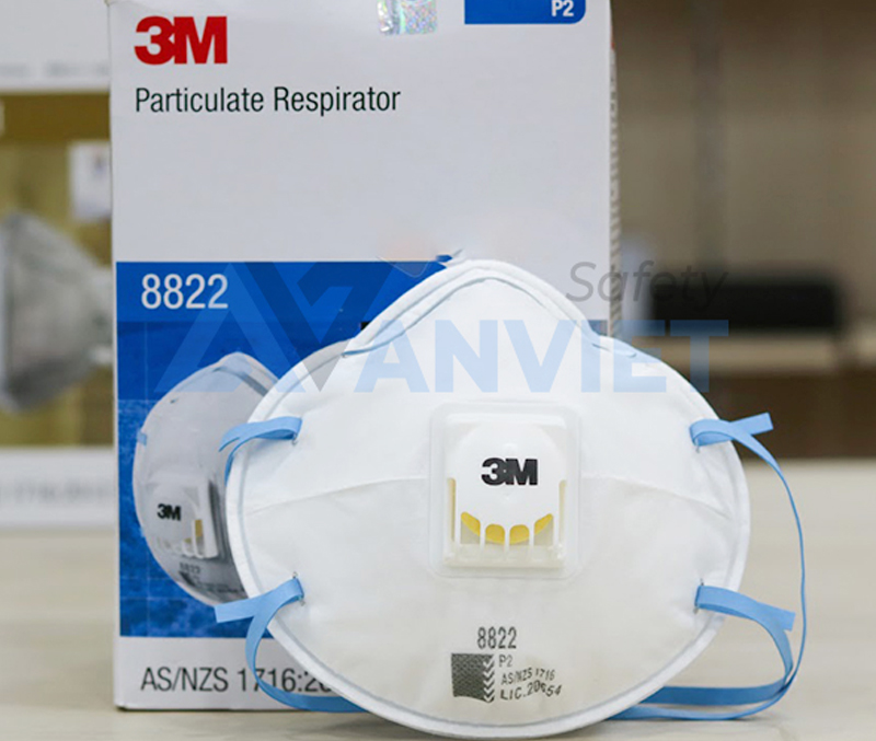 Khẩu trang 3M 8822 duy trì hiệu quả lọc ổn định, đảm bảo sự dễ chịu cho người sử dụng.
