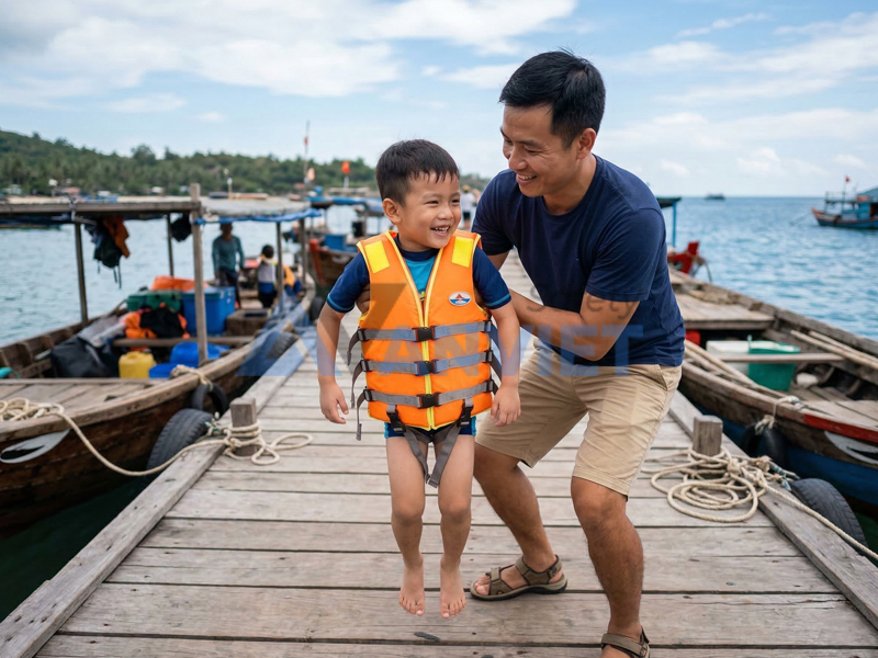 Lựa chọn đúng kích cỡ và tải trọng theo cân nặng của trẻ.