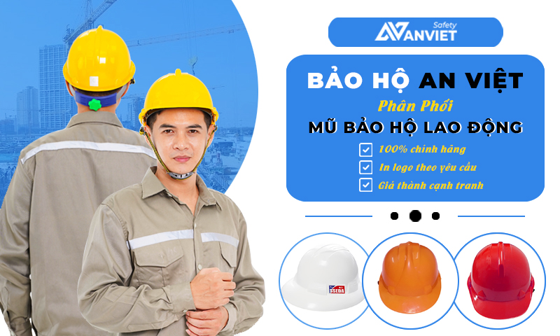 Bảo Hộ An Việt cung cấp mũ bảo hộ in logo theo yêu cầu.