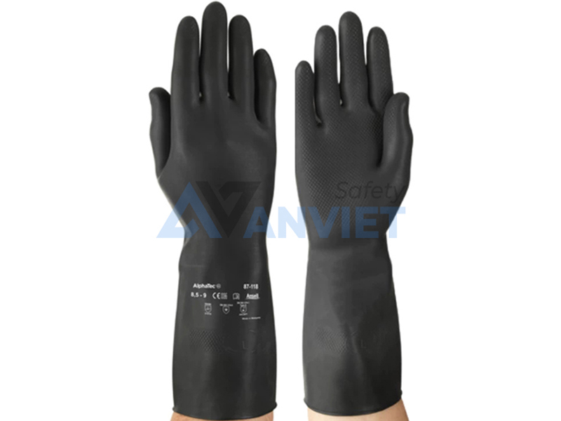 Găng tay chịu dầu, chống hóa chất Ansell Alphatec 87-118
