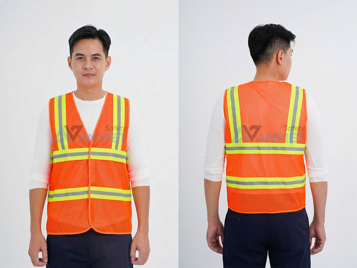 Chất vải kaki kết hợp vải lưới nhỏ có đường phản 