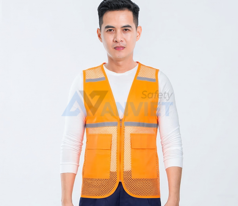 Áo gile lưới phản quang AV63.
