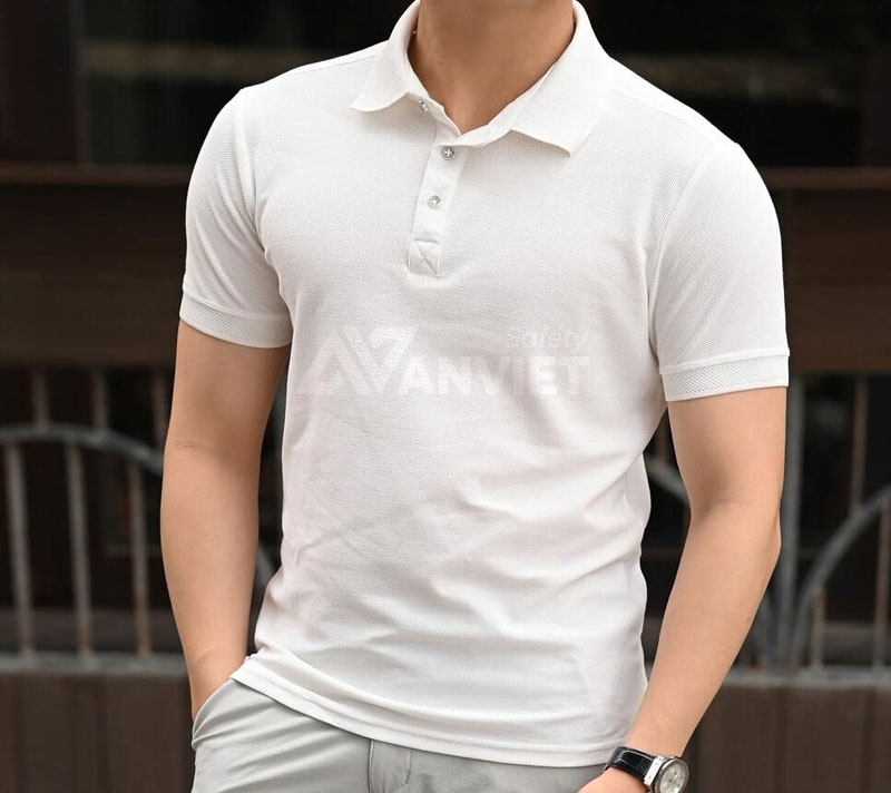 Áo polo trơn màu basic.