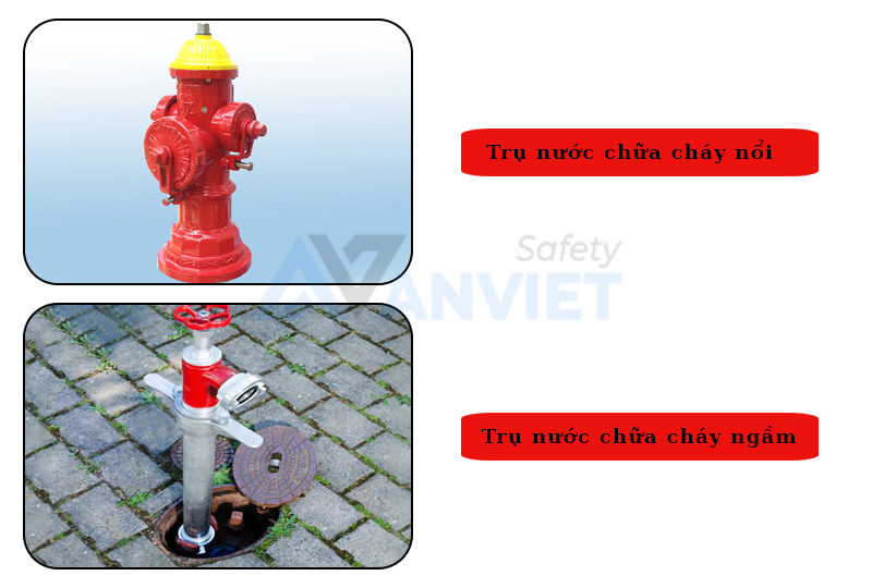 Trụ nước chữa cháy nổi và chìm.
