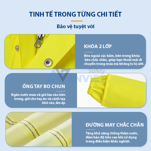Các đường chỉ được gia công kỹ càng, đảm bảo độ bền cao