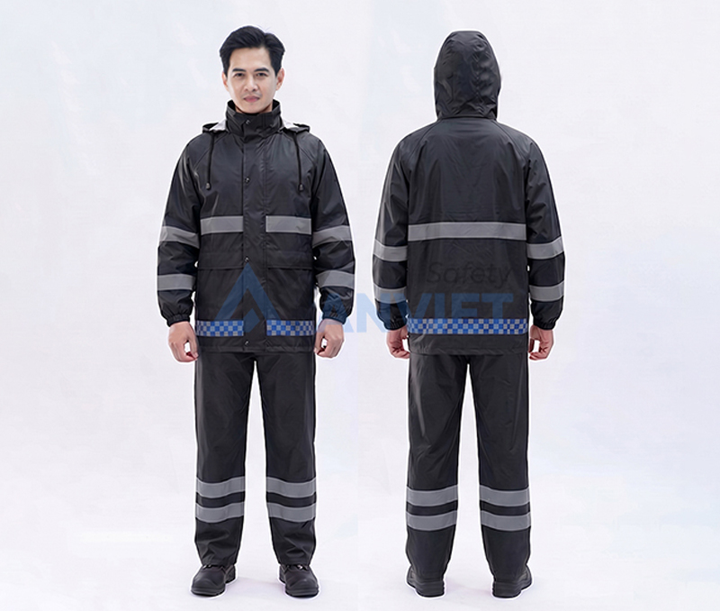 Bộ quần áo mưa phản quang 2 lớp A21.